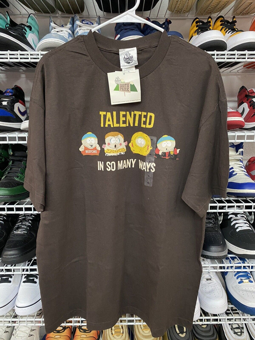 Vintage South Park Talented In So Many Ways Cartman T-Shirt Size XL NWT - Hype Stew Sneakers Detroit