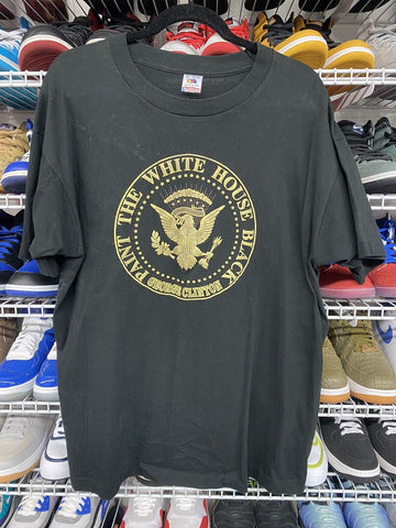 VTG 90s George Clinton Paint The White House Black T-Shirt Funk Men's Size XL
