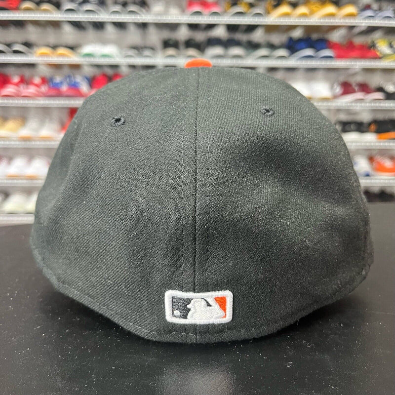 New Era 59Fifty Cap MLB Baltimore Orioles Black On Field Fitted Hat Sz 7 1/4 - Hype Stew Sneakers Detroit