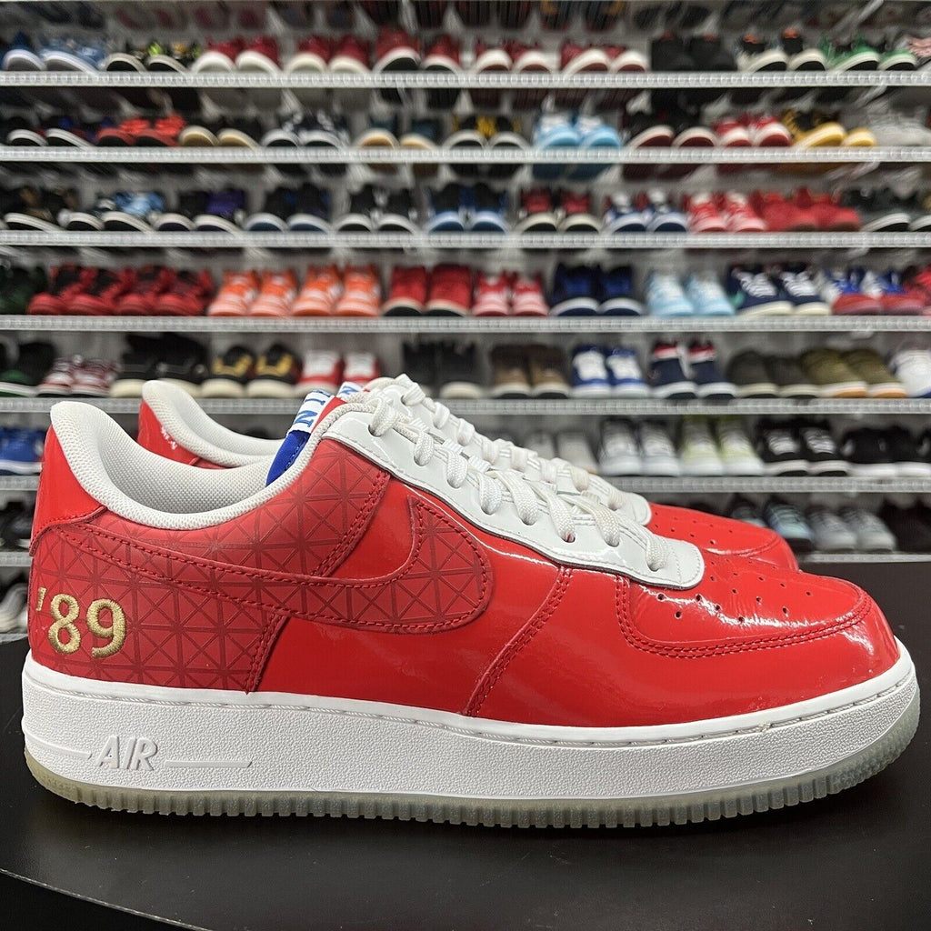 Nike Air Force 1 'Detroit Pistons 89 Champs' Red Sneaker CI9882-600 Size 9.5 - Hype Stew Sneakers Detroit