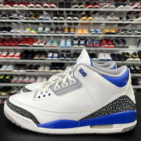 Nike Air Jordan 3 Retro 'Racer Blue' 2021 CT8532-145 Men's Size 13 No Insoles