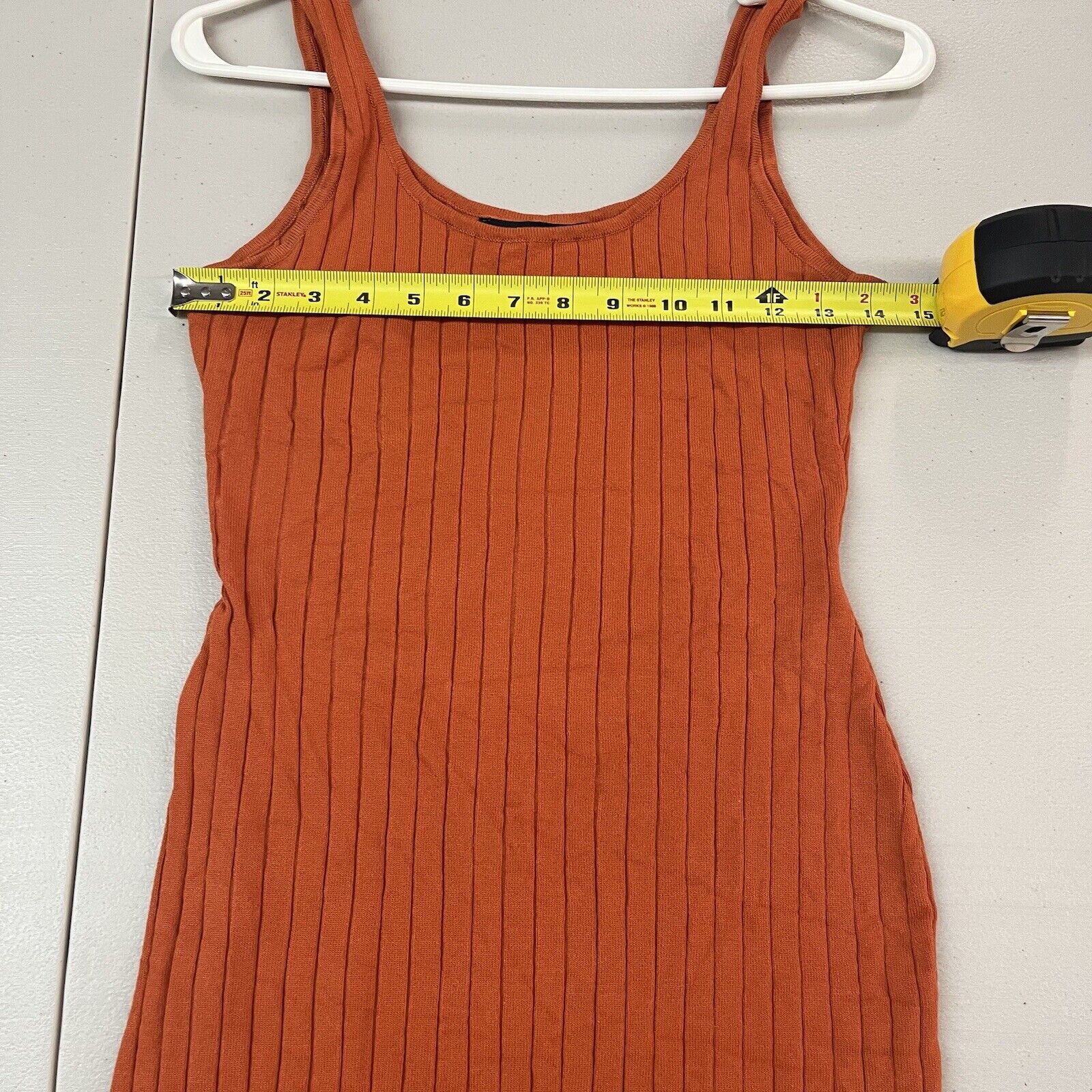 Hera Collection Orange Sleeveless Knit Dress Sz L Hera Collection Orange Sleeveless Knit Dress Sz L