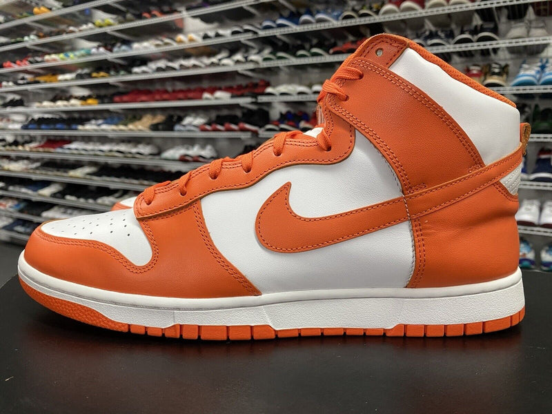 Nike Dunk High Syracuse Orange White 2021 DD1399-101 Men's Size 10 - Hype Stew Sneakers Detroit