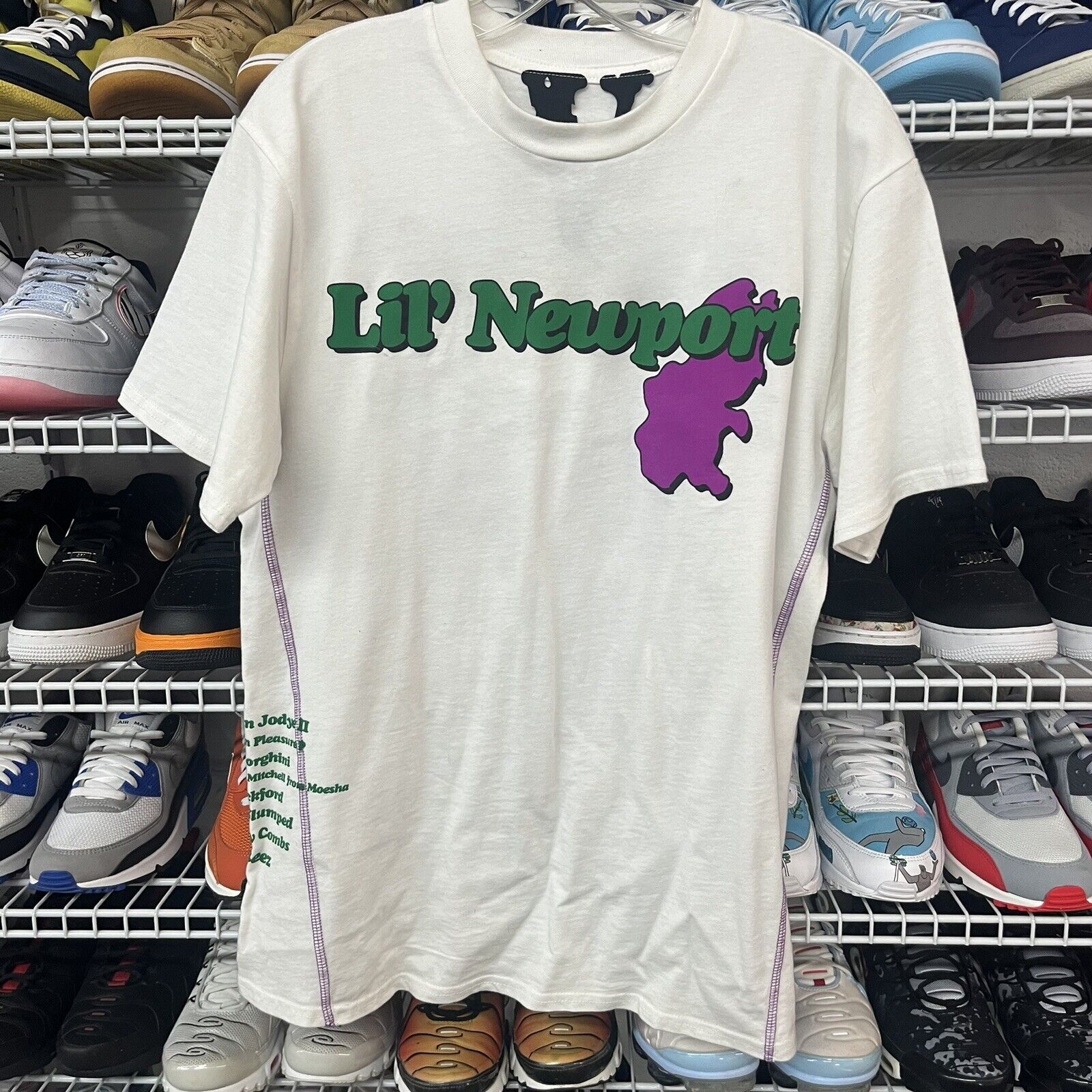 Vlone Lil Newport ASAP YAMS Shirt Small New Designer Rare | Hype