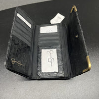 Jessica Simpson Clutch Wallet Black/Grey Zip And Button Closure - Hype Stew Sneakers Detroit