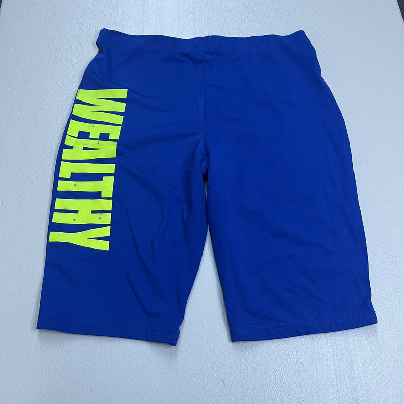 ‹¨¬The Wealthy Brand Women's Gym Shirt And Shorts Set Sz L Blue - Hype Stew Sneakers Detroit