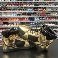 Negash Basketball High top Sneakers Gold Black Men's Size 15 - Hype Stew Sneakers Detroit