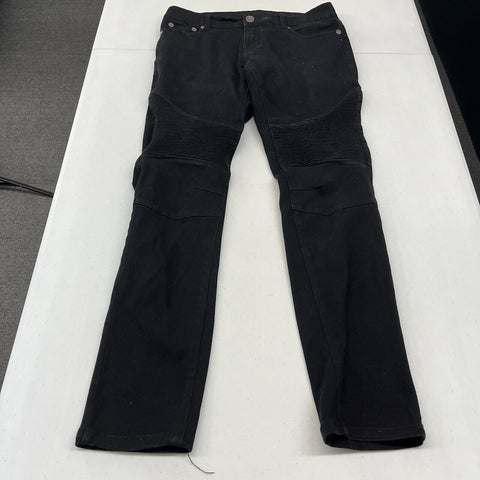 Trestle Supply Co Men's Jeans Black Slim Stretch Distressed Knee Measure Size 30