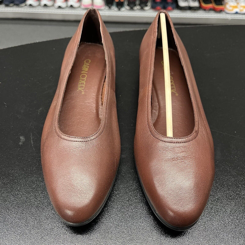 Cabin Creek Leather Upper Loafer Women's Chocolate Brown Shoe Size 7.5 M Cabin Creek Leather Upper Loafer Women's Chocolate Brown Shoe Size 7.5 M