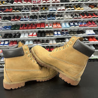 Timberland Men's 6 Inch Premium Waterproof Boots Wheat Nubuck Men's Size 10 - Hype Stew Sneakers Detroit