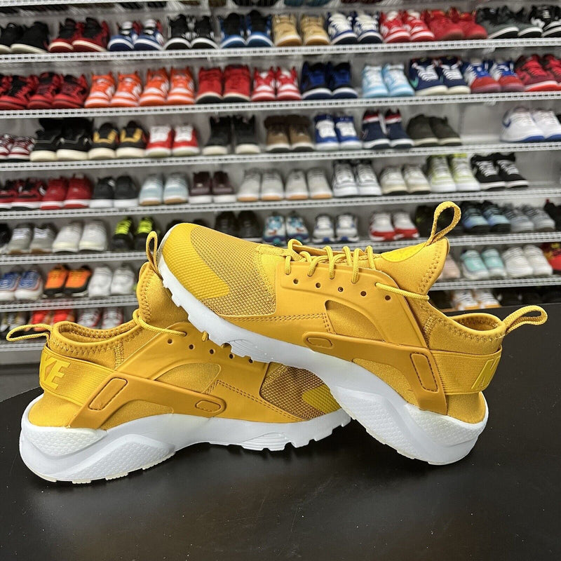 Nike Air Huarache Run Ultra Mineral Yellow White 847569-700 Size 6Y - Hype Stew Sneakers Detroit