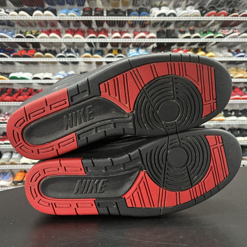 Nike Air Jordan 2 Retro Alternate 87 Black Varsity Red 834274-001 Men's Size 13 - Hype Stew Sneakers Detroit