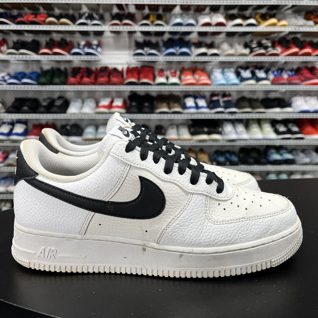 Nike Air Force 1 Low '07 White Black Pebbled Leather CT2302-100 Men's Size 10 - Hype Stew Sneakers Detroit