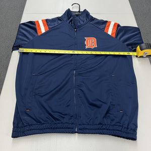 Vtg 2000s Y2K Detroit Tigers Jacket Men's XL Genuine Merch MLB Full Zip Satin - Hype Stew Sneakers Detroit