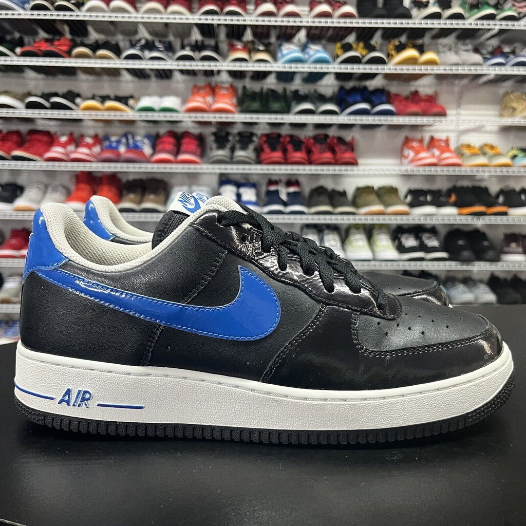 Nike Air Force 1 07 AF1 315115-008 Black Blue Shoes Women's Sneakers US Size 12 - Hype Stew Sneakers Detroit
