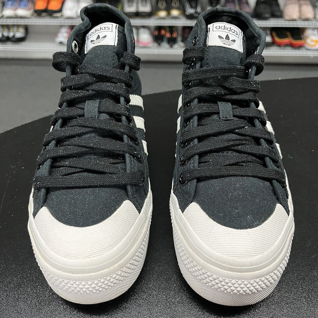 Adidas Nizza Mid Platform Sneakers Women's Black/White FY2783 Size 6.5 - Hype Stew Sneakers Detroit
