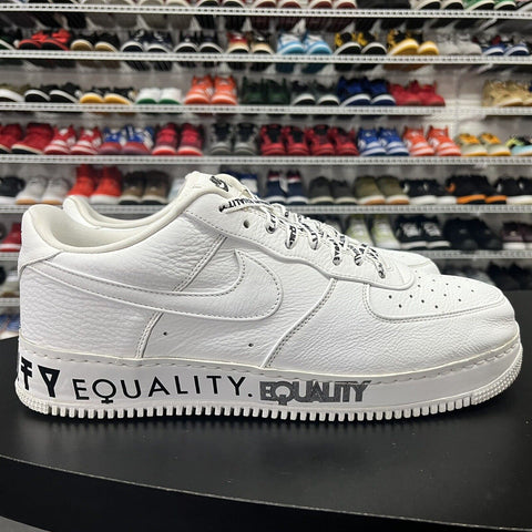 Nike Air Force 1 Low CMFT "Equality" White Black AQ2118-100 Men's Size 15