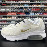 Nike Air Max 200 Metallic Gold Men's Sneakers White Shoes AQ2568-102 Size 8 - Hype Stew Sneakers Detroit