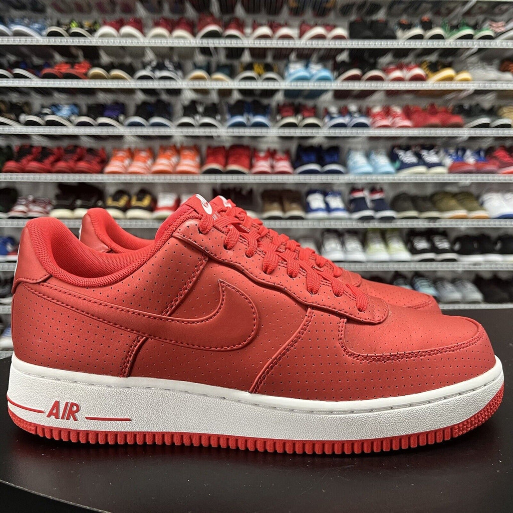 Nike Air Force 1 Low '07 LV8 Action Red White 718152-607 Men's Size 10 - Hype Stew Sneakers Detroit