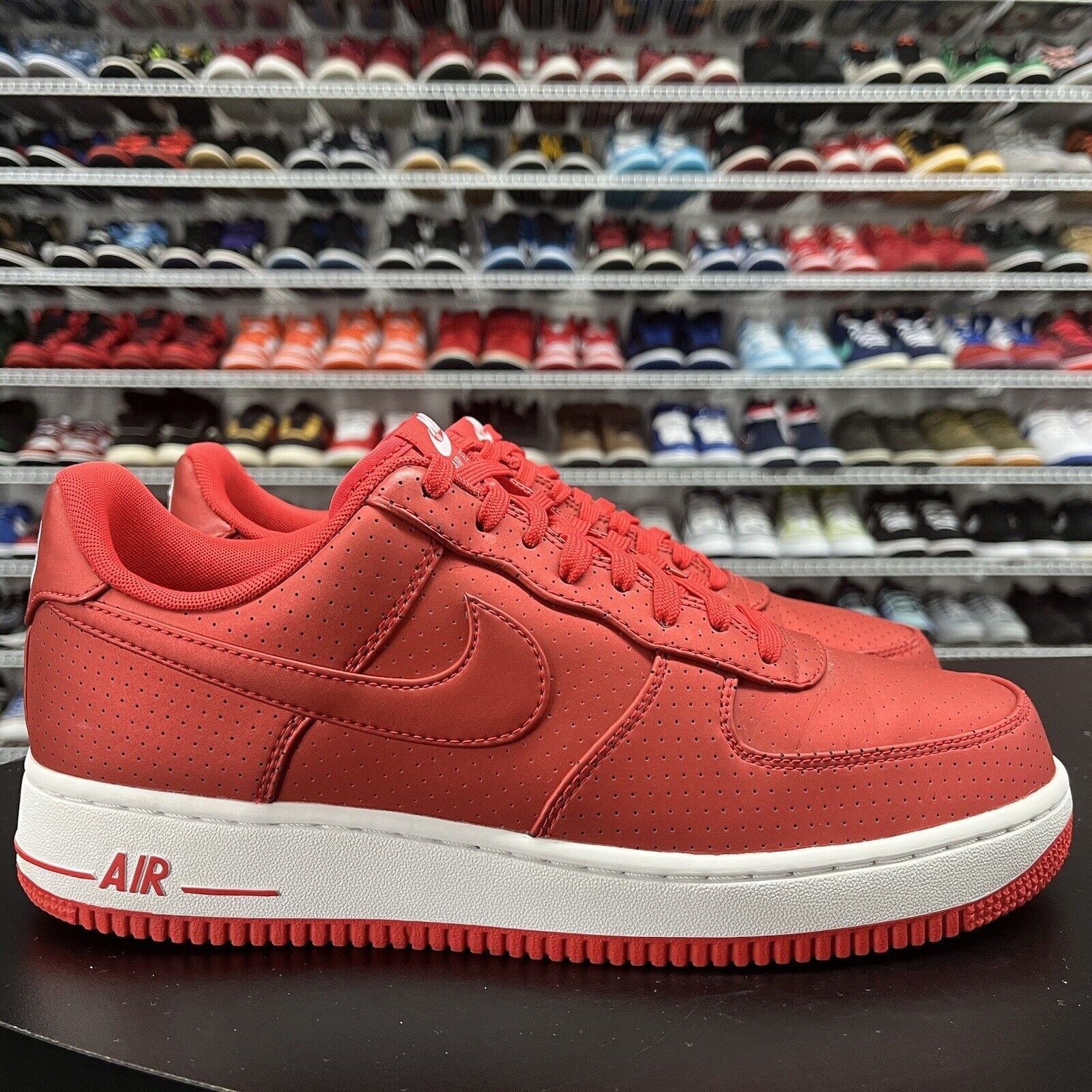 Nike Air Force Low '07 LV8 Action Red White 718152-607 Men's