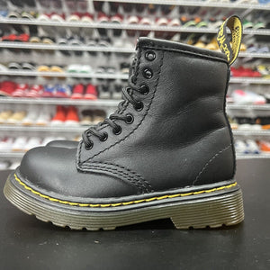 Dr Martens 1460 Toddler Size 7 Black Leather Side Zip Lace Up Boots Unisex W Box - Hype Stew Sneakers Detroit