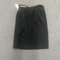 VTG 70s Alfred Dunner Skirt Size 16 Petite Women's Black Belted - Hype Stew Sneakers Detroit