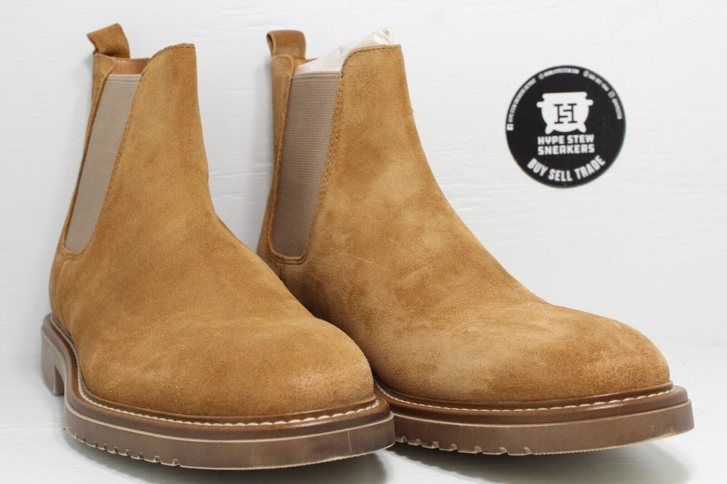 Crown Vintage Dalmacio Brown Suede Boot Elastic Gore Men's Size 10 - Hype Stew Sneakers Detroit