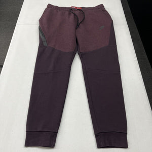 Nike Tech Fleece Slim Fit Port Wine Mens Sportswear Jogger Maroon Mens Size L