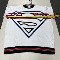 Vtg 2000s Y2K Superman Graphic Logo Pullover Sweatshirt Iceberg Size XXL - Hype Stew Sneakers Detroit
