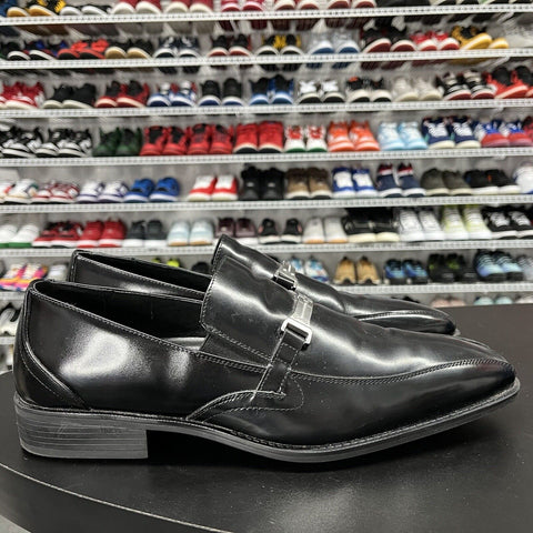 Stacy Adams Slip On Black Leather Dress Shoes 20187-001 Men's Size 12