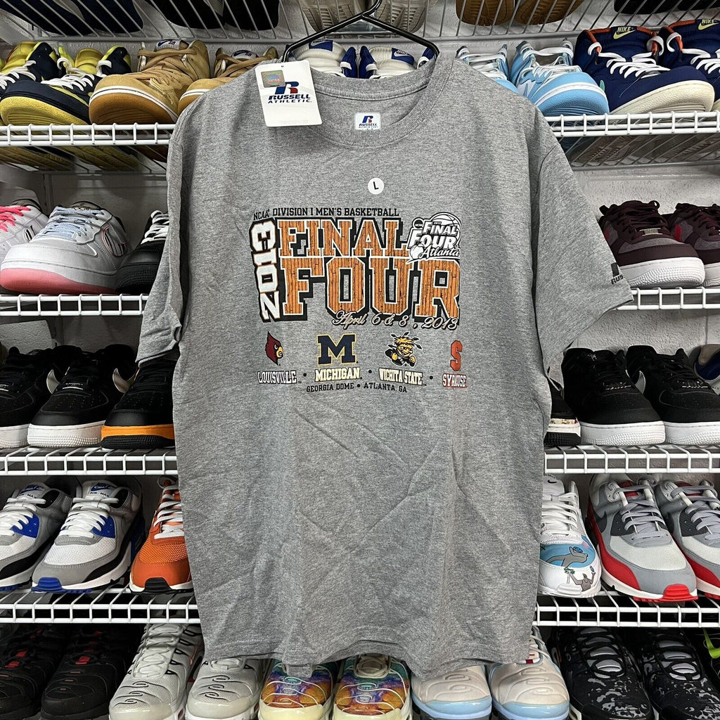 NCAA Basketball Apparel 2013 Final Four Atlanta Graphic T-Shirt Crew Neck Size L - Hype Stew Sneakers Detroit