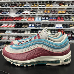 Nike Air Max 97 Light Taupe Geode Teal Team Red Shoes AQ4126-202 Men's Size 11.5 - Hype Stew Sneakers Detroit