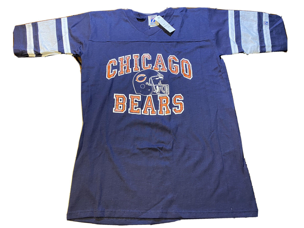 Vtg 80s NFL Chicago Bears T Shirt Youth Size XL Logo 7 New With Tags - Hype Stew Sneakers Detroit
