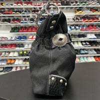 Kathy Van Zeeland Hobo Bag Black And Silver Medium Purse - Hype Stew Sneakers Detroit