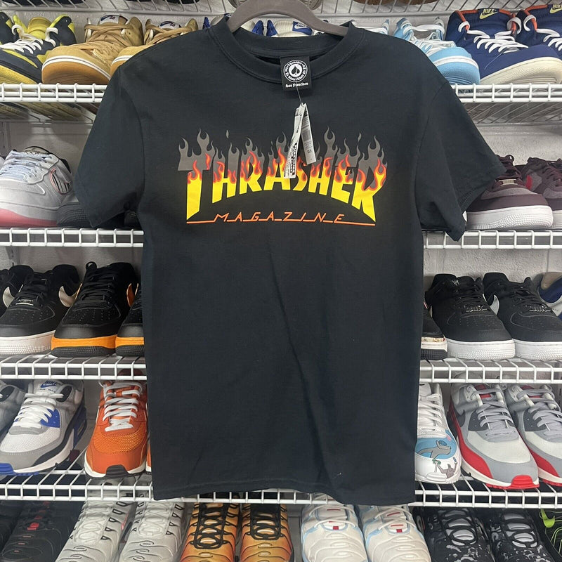 THRASHER Magazine Fire T shirt SMALL NEW NWT - Hype Stew Sneakers Detroit