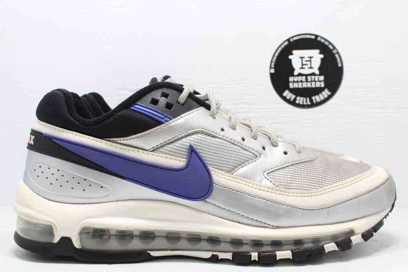 Nike Air Max 97/BW Metallic Silver Persian Violet Size 7.5 - Hype Stew Sneakers Detroit