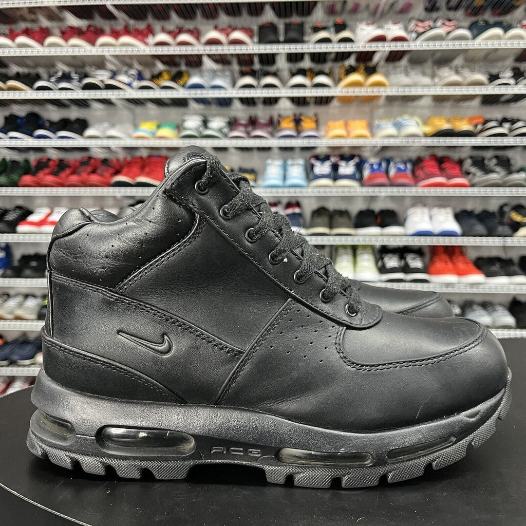 Nike ACG Air Max Goadome Black Leather Waterproof Boots 865031-009 Men's Size 9