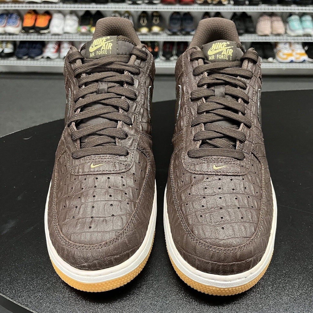 Nike Air Force 1 Low '07 LV8 Crocodile Brown 718152-200 Men's Size 13 No Insoles - Hype Stew Sneakers Detroit
