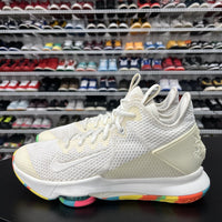 Nike LeBron Witness 4 White Multi Camo BV7427-102 Men's Size 9