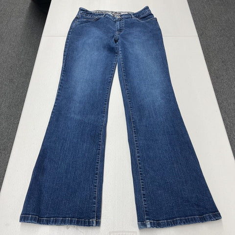 Vtg 00s Y2K Women's Baby Phat Bootcut Jeans Mid Rise Medium Wash Size 11