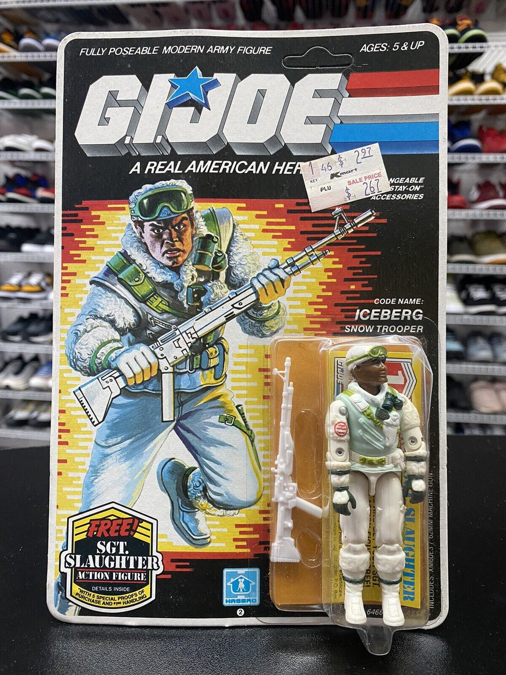 Vintage 1986 Hasbro GI Joe Iceberg Action Figure New And UNPUNCHED - Hype Stew Sneakers Detroit