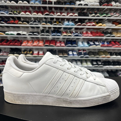 Adidas Superstar Triple White Shell Toe EG4960 Men's Size 13 Missing 1 Insole