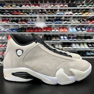 Nike Men's Air Jordan 14 Desert Sand Gray Basketball Shoe 487471-021 Men's Size 9 - Hype Stew Sneakers Detroit
