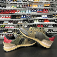 Valentino Garavani Green Mixed Camo Trainers Women's Size EURO 38 US 8