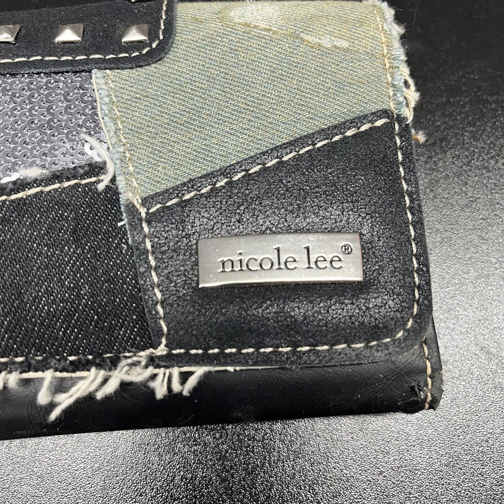 Nicole Lee Denim Patch Wallet Zip And Button Closure - Hype Stew Sneakers Detroit