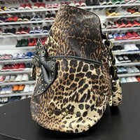 Jessica Simpson Large Animal Print Tote Purse Studded Bows Chain Straps Pockets - Hype Stew Sneakers Detroit