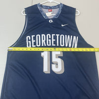 Vintage 90s Georgetown Hoyas Basketball Jersey Shirt Nike #15 NCAA Size L - Hype Stew Sneakers Detroit