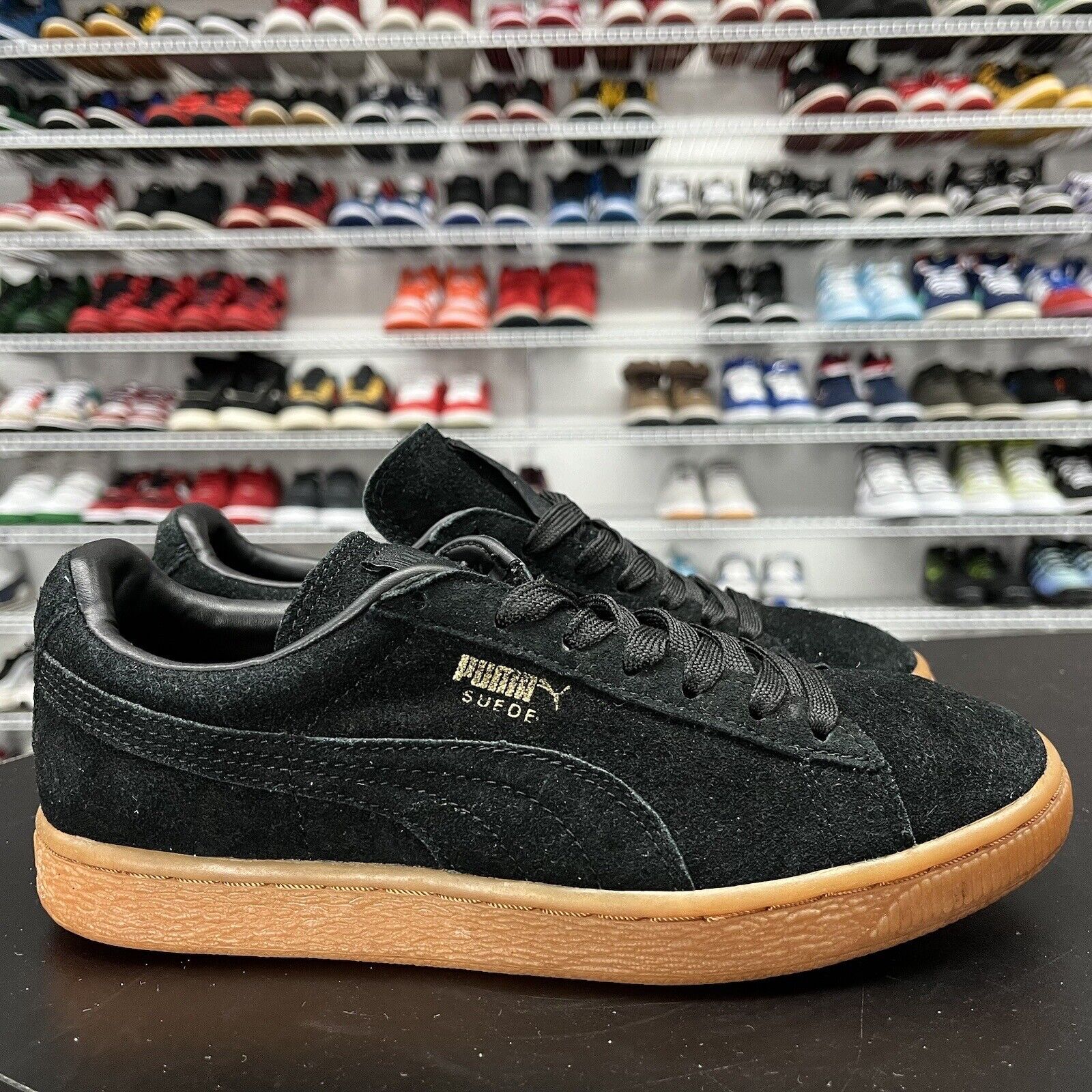 puma sneakers suede black