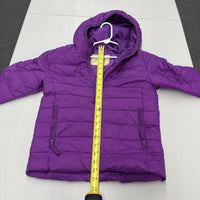 There Abouts Girls Purple Puffer Jacket Coat Size Kids Small - Hype Stew Sneakers Detroit