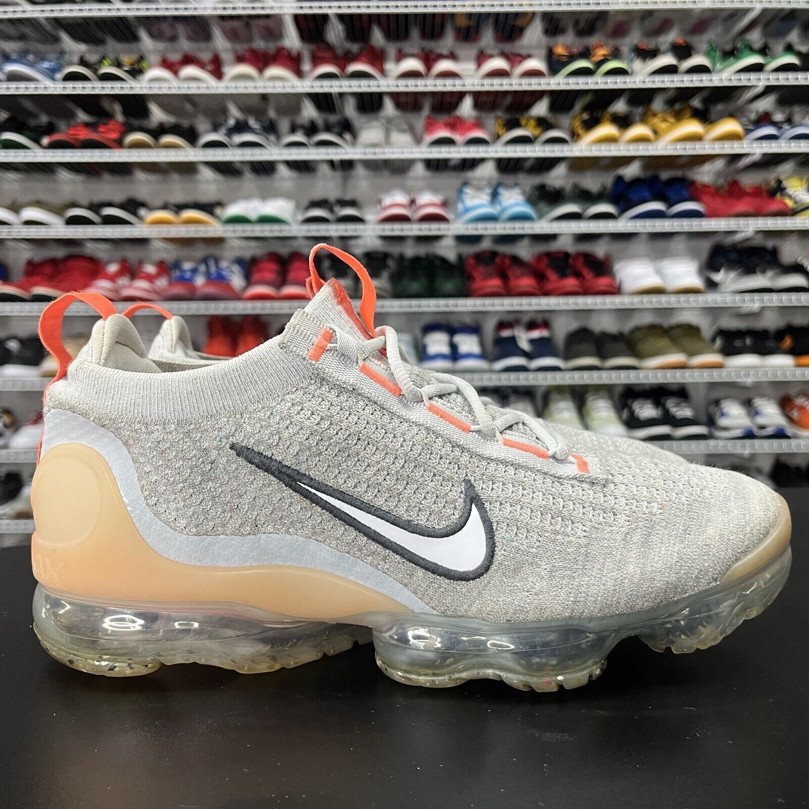 Nike Air Vapormax 2021 Flyknit Grey Mango DH4084-002 Men's Size 10